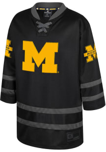 Colosseum Michigan Wolverines Youth Navy Blue On the Ice Hockey Jersey