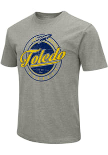 Colosseum Toledo Rockets Charcoal Circle Short Sleeve T Shirt