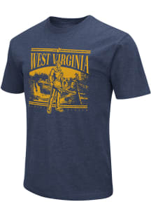Colosseum West Virginia Mountaineers Navy Blue 2024 Student Program Short Sleeve T Shirt
