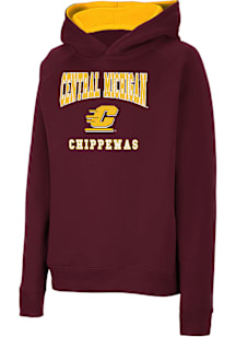 Colosseum Central Michigan Chippewas Youth Charcoal Campus Long Sleeve Hoodie