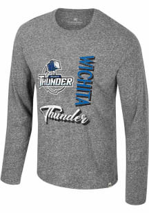 Colosseum Wichita Thunder Grey Blue Steel Long Sleeve T Shirt