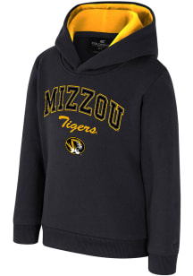 Colosseum Missouri Tigers Toddler Black Centauri Long Sleeve Hooded Sweatshirt