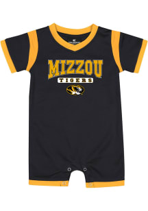 Colosseum Missouri Tigers Baby Black Arcade Short Sleeve One Piece