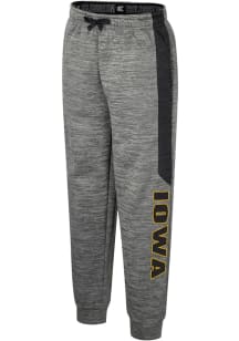 Youth Iowa Hawkeyes Grey Colosseum Rylos Bottoms Track Pants