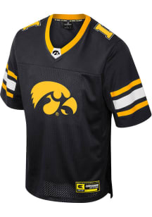 Youth Iowa Hawkeyes Black Colosseum Field Time Football Jersey Jersey