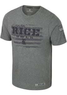Colosseum Rice Owls Grey OHT Booyah Short Sleeve T Shirt