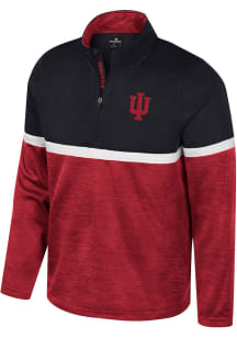 Mens Indiana Hoosiers Cardinal Colosseum Meekus Qtr Zip Pullover