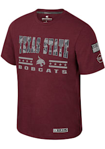 Colosseum Texas State Bobcats Maroon OHT Oorah Short Sleeve T Shirt