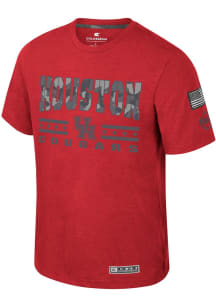 Colosseum Houston Cougars Red OHT Oorah Short Sleeve T Shirt
