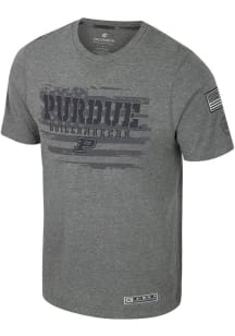 Purdue Boilermakers Grey Colosseum OHT Booyah Short Sleeve T Shirt