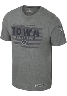 Iowa Hawkeyes Grey Colosseum OHT Booyah Short Sleeve T Shirt