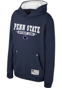 Youth Penn State Nittany Lions Navy Blue Colosseum Centauri Long Sleeve Hooded Sweatshirt