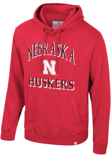 Mens Nebraska Cornhuskers Red Colosseum Cap E Tan Long Sleeve Fashion Hood