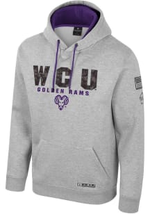 Colosseum West Chester Golden Rams Mens Grey OHT Oorah Long Sleeve Hoodie
