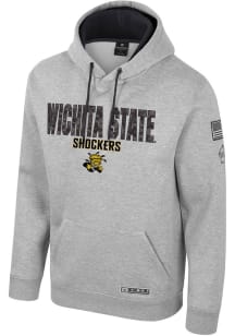 Colosseum Wichita State Shockers Mens Grey OHT Oorah Long Sleeve Hoodie