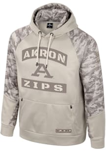 Colosseum Akron Zips Mens Tan OHT Mojave Hood