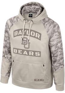 Colosseum Baylor Bears Mens Tan OHT Mojave Hood