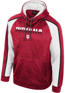 Mens Indiana Hoosiers Cardinal Colosseum Brint Long Sleeve Hoodie