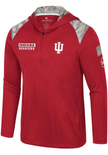 Mens Indiana Hoosiers Cardinal Colosseum OHT MOS Long Sleeve Hoodie