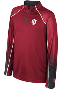 Youth Indiana Hoosiers Cardinal Colosseum Armada Long Sleeve Quarter Zip