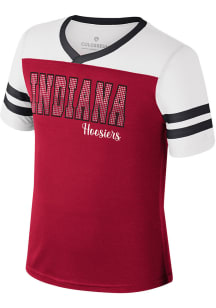 Girls Indiana Hoosiers Cardinal Colosseum Space Opera Short Sleeve Fashion T-Shirt