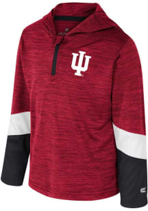 Toddler Indiana Hoosiers Cardinal Colosseum Rylos Long Sleeve Qtr Zip