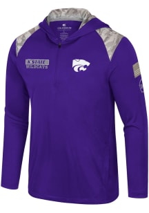 Mens K-State Wildcats Purple Colosseum OHT MOS Long Sleeve Hoodie