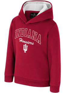 Toddler Indiana Hoosiers Cardinal Colosseum Centauri Long Sleeve Hooded Sweatshirt