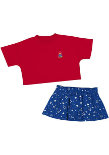 Toddler Girls Indiana Hoosiers Cardinal Colosseum Star League Top and Bottom Set