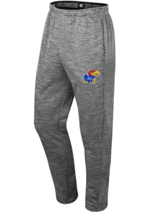 Colosseum Kansas Jayhawks Mens Grey Bosa Pants