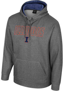 Mens Illinois Fighting Illini Charcoal Colosseum McCarthy Long Sleeve Hoodie