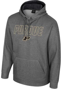 Mens Purdue Boilermakers Charcoal Colosseum McCarthy Long Sleeve Hoodie