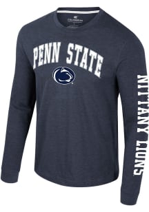 Mens Penn State Nittany Lions Navy Blue Colosseum Reese Tee