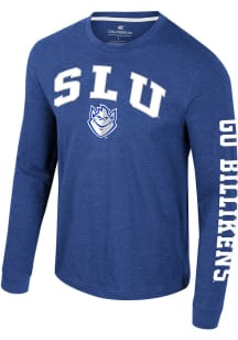 Colosseum Saint Louis Billikens Blue Reese Long Sleeve T Shirt