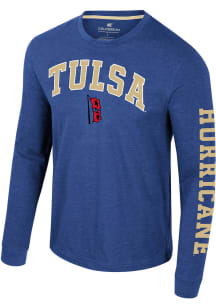 Mens Tulsa Golden Hurricane Blue Colosseum Reese Tee