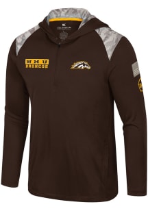 Mens Western Michigan Broncos Brown Colosseum OHT MOS Long Sleeve Hoodie