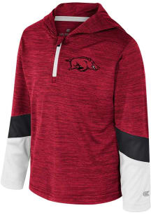 Colosseum Arkansas Razorbacks Toddler Cardinal Rylos Long Sleeve 1/4 Zip