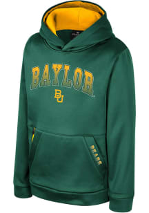 Colosseum Baylor Bears Youth Green Armada Long Sleeve Hoodie
