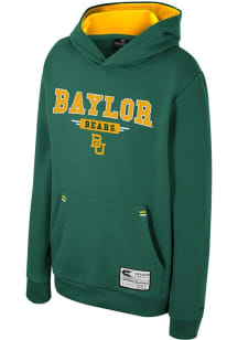Colosseum Baylor Bears Youth Green Centauri Long Sleeve Hoodie