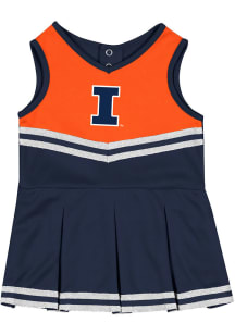 Baby Illinois Fighting Illini Navy Blue Colosseum Time for Recess Cheer Set