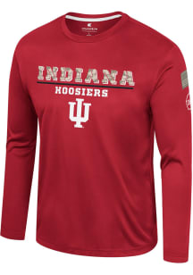 Mens Indiana Hoosiers Cardinal Colosseum OHT MOS Long Sleeve T-Shirt