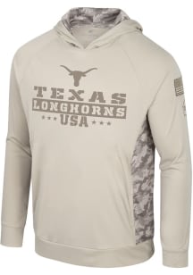 Colosseum Texas Longhorns Mens Tan OHT Mojave Design Hood