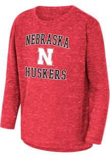 Colosseum Nebraska Cornhuskers Toddler Red Knobby No 1 Long Sleeve T-Shirt