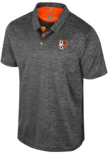 Colosseum Bowling Green Falcons Mens Black Prime Short Sleeve Polo