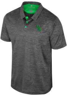 Colosseum North Texas Mean Green Mens Black Prime Short Sleeve Polo