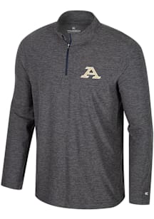 Colosseum Akron Zips Mens Charcoal Hartman Long Sleeve Qtr Zip Pullover