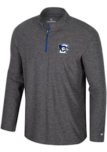 Colosseum Creighton Bluejays Mens Charcoal Hartman Long Sleeve Qtr Zip Pullover