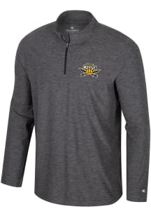 Colosseum Northern Kentucky Norse Mens Charcoal Hartman Long Sleeve Qtr Zip Pullover