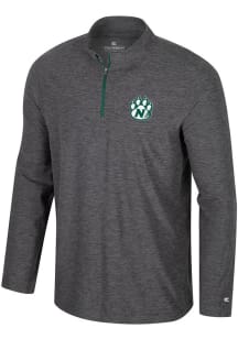 Colosseum Northwest Missouri State Bearcats Mens Charcoal Hartman Long Sleeve Qtr Zip Pullover