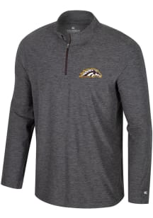 Colosseum Western Michigan Broncos Mens Charcoal Hartman Long Sleeve Qtr Zip Pullover